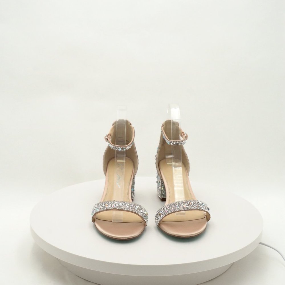 Betsey Johnson Women's Mari Heeled Sandal Size 8 Wide - Picture 3 of 12